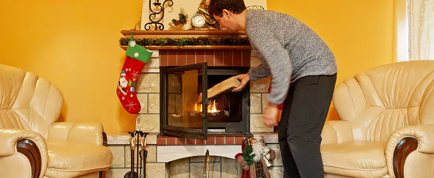 Rusted Metal Fireplace Restoration in Wausau, Wisconsin